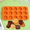 2 szt. Halloweenowa forma silikonowa w kształcie dyni, forma do czekolady, ciasteczek, cukierków, narzędzia do pieczenia DIY na imprezę Halloweenową, dekoracja tortu, forma do lodu