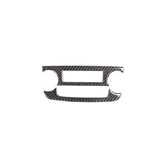 Dashboard CD panel Fit For 2007-2011 HONDA CR-V CRV 2pcs real carbon fiber trim