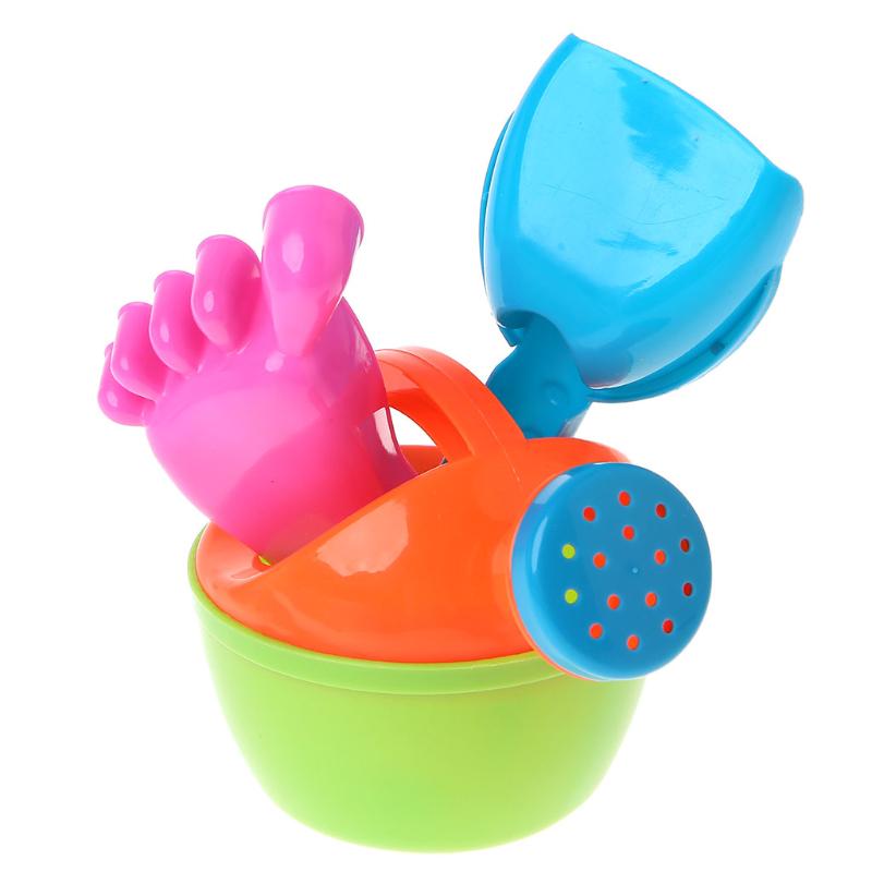1set Kids Flower Pot Sand Beach Toys Baby Bath Water Toys Educational Tool WRDE