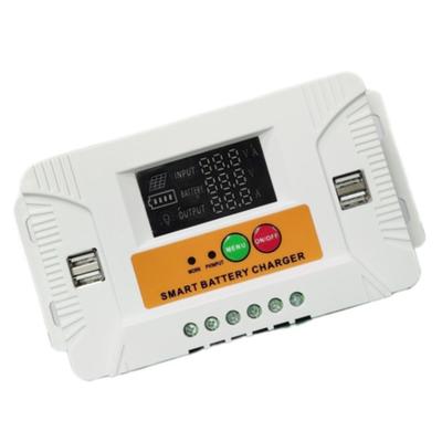 Backlight LCD Solar Charge Controllers with Small Algorithm High Efficiency Device for Home Marine Off Power System