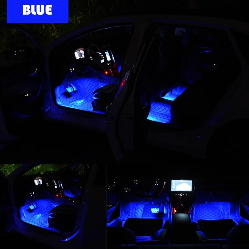 Car Neon Light LED Interior Decoration Signal Lamp Universal Cigarette Lighter USB Atmosphere Lamp Foot Light  Auto Accessories