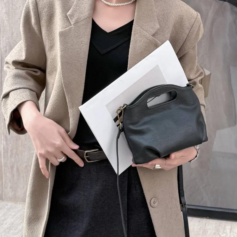 Women's 2026 leather Strap Evening Purse - Chic Mini Square Shoulder Bag, Versatile Clutch for Banquet & Day Events