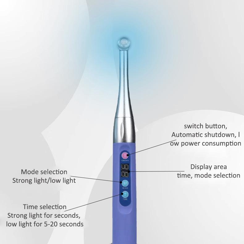 Dentist Use Teeth Filling Equipment 1S Fast Dental Cordless LED Dental LED Curing Machine