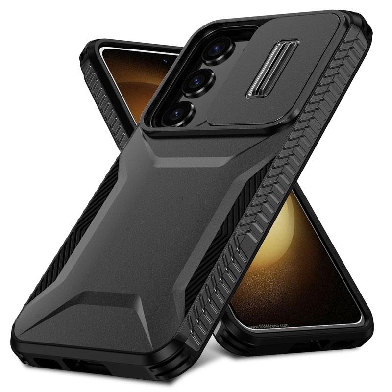 Shockproof Case For Samsung Galaxy S25 S24Ultra S24FE S24Plus S23Ultra S23FE S23 S22 Cover Slide Camera Protective Hard shell