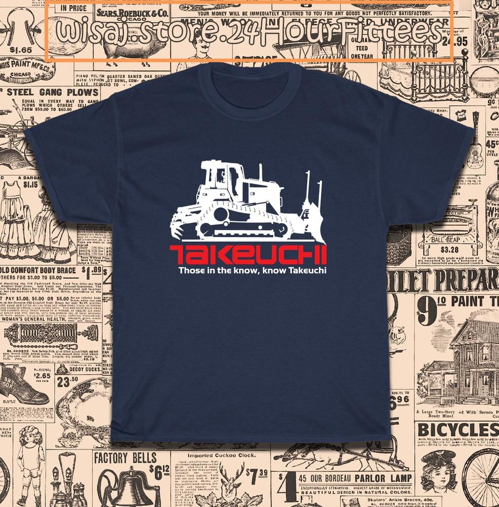 New Takeuchi Construction Equipment Men039s TShirt American Size S5XL TShirt Unisex T-Shirt XXL
