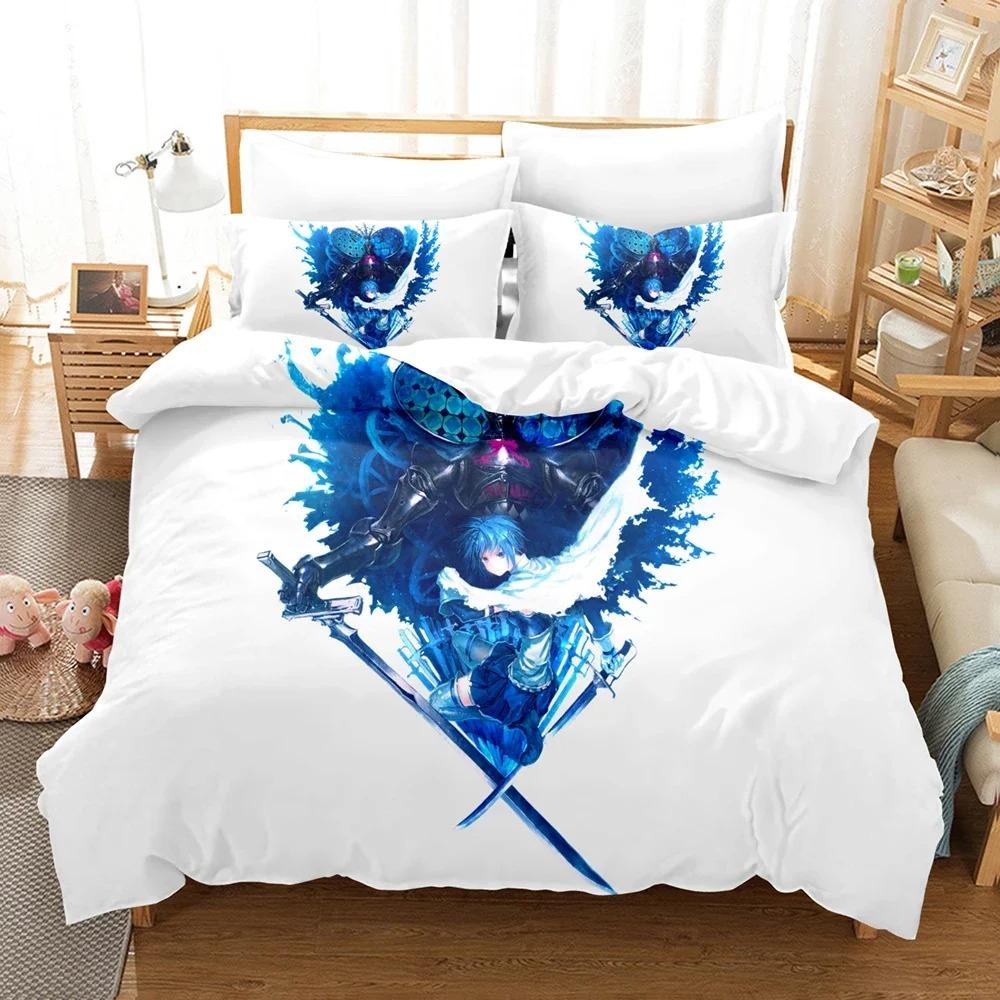3D Puella Magi Madoka Magica Bettwäsche-Set Bettbezug Kissenbezug Einzelbett Doppelbett Queen Size King Size Anime Bettwäsche