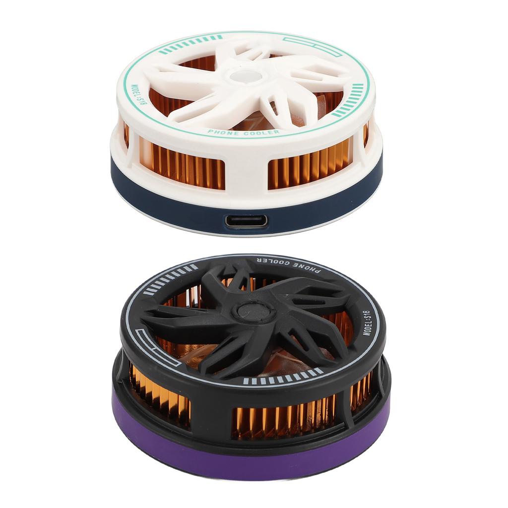 Phone Cooler 15W Magnetic Adsorption Quiet Portable Cell Phone Radiator Cooling Fan for Gaming Live 