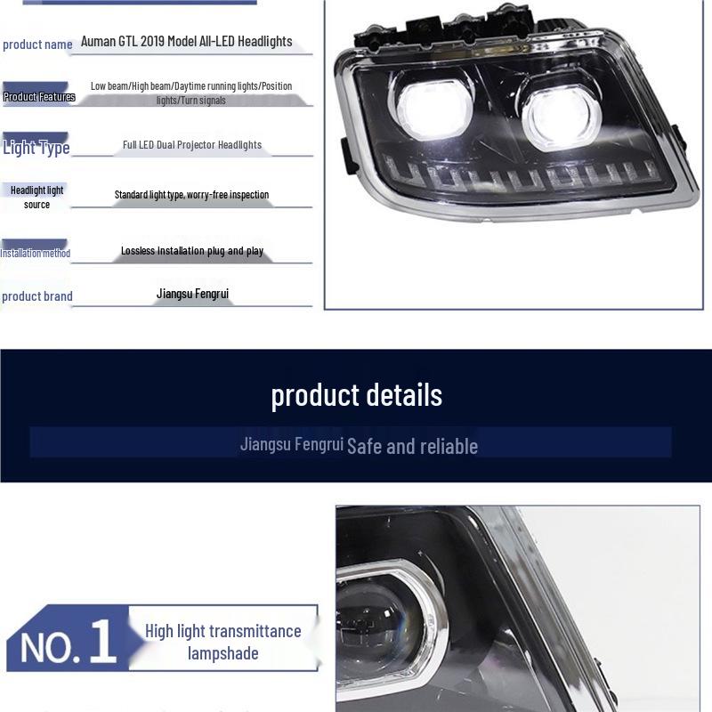 Ouman GTL Super Bright H4 Bi-LED Headlight Assembly