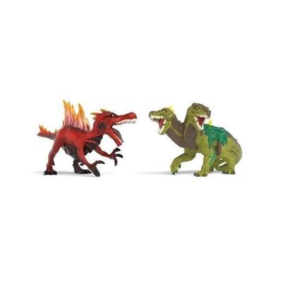 Fire Saurian Vs Jungle Lizard Figure, Schleich 70834 Eldrador Creatures Range