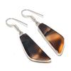 Natural Montana Agate Gemstone 925 Sterling Silver Jewelry Earring 1.97" AEE-11235