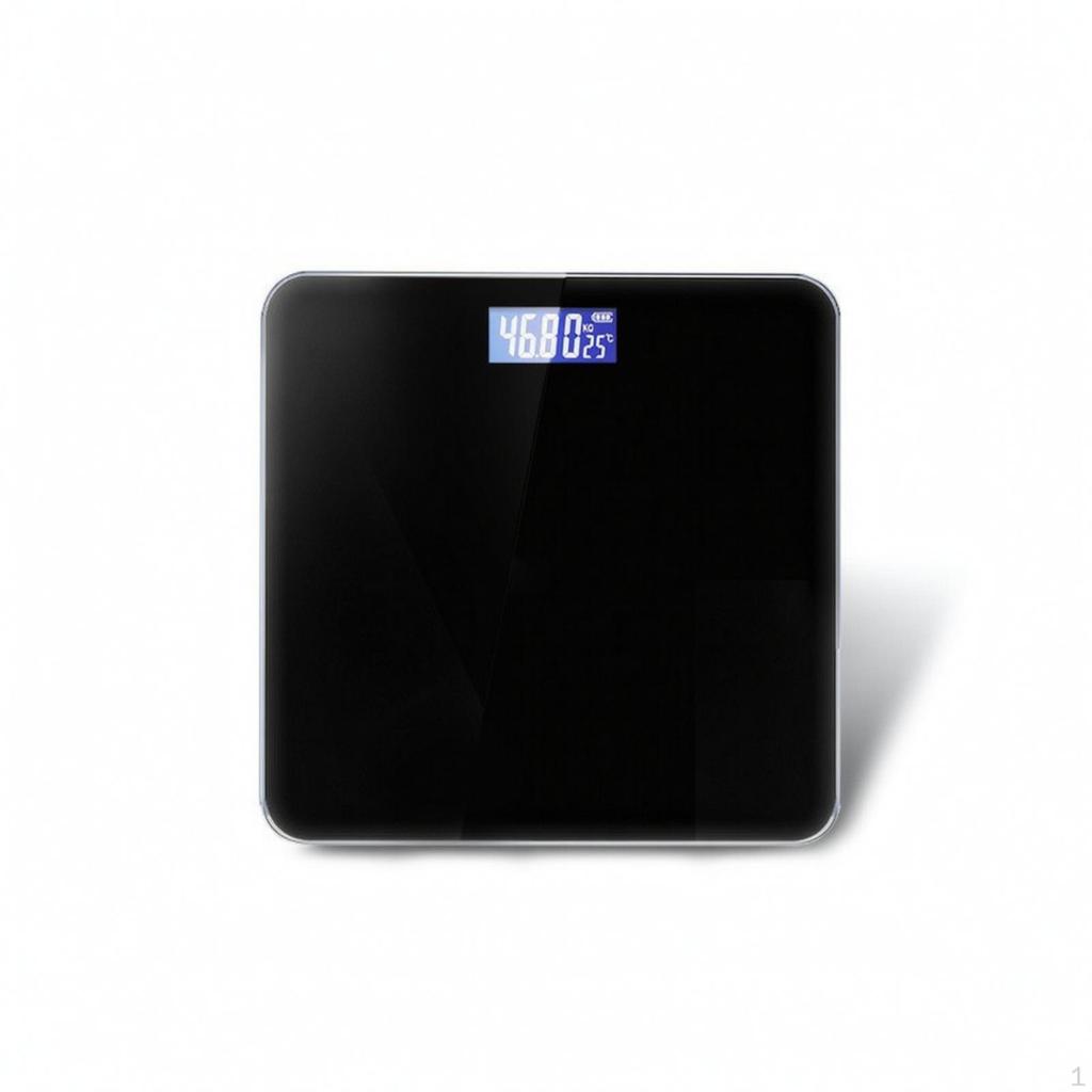 Digital Washroom Scale High Precision with Backlit Display for Dorm Room Ivory White