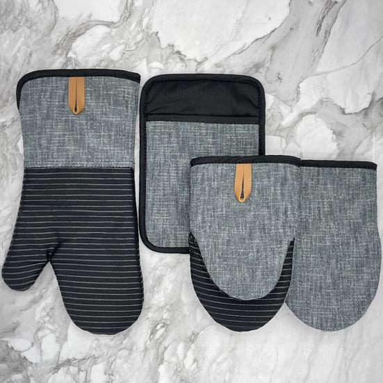Mini Oven Mitts Neoprene Palm Oven Gloves with Hanging Loop Heat Resistant