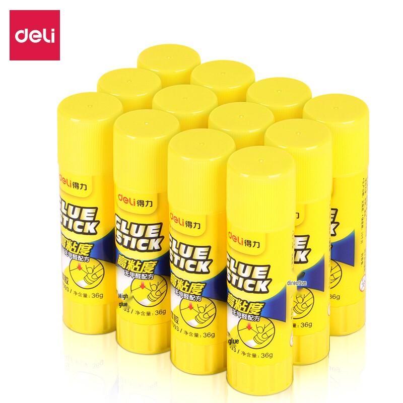Deli 36g PVP Solid Glue Stick (10-Pack)