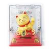 Y Solar Fortune Cat Waving Hand Ornament: Light-Powered Decor for Car, Living Room, or Office Desk