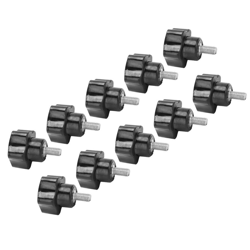 10Pcs M5x25x10 Clamping Handle Nut with FivePointed Star Handle Lathe Accessories