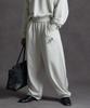 PHERMENON Oversized P Wide Sweatpants - Oatmeal
