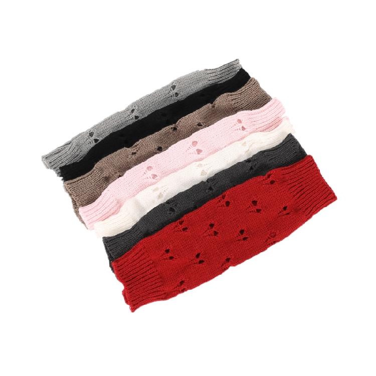Winter Hand Gloves Soft Warm Gloves Arm Crochet Hollow Out Fingerless Gloves