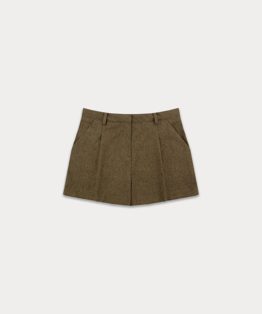 Sseomweeobeoteo Louin Wool Short Pants - Brown