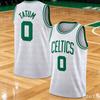 Maglia da Basket - Bianca con Accenti Verdi Traspirante Sportiva Stampa 3D HD Maglia Ideale