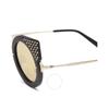 Philipp Plein Katy Gold Mirrored Cat Eye Ladies Sunglasses 000 Wes0048 Pco002n Mgxg