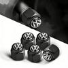ZDFVU1 For VOLKSWAGEN VW 4pcs Metal Car Wheel Tire Valve Caps Stem Case Covers For VW Volkswagen Golf Polo Passat Tiguan Touran Jetta A