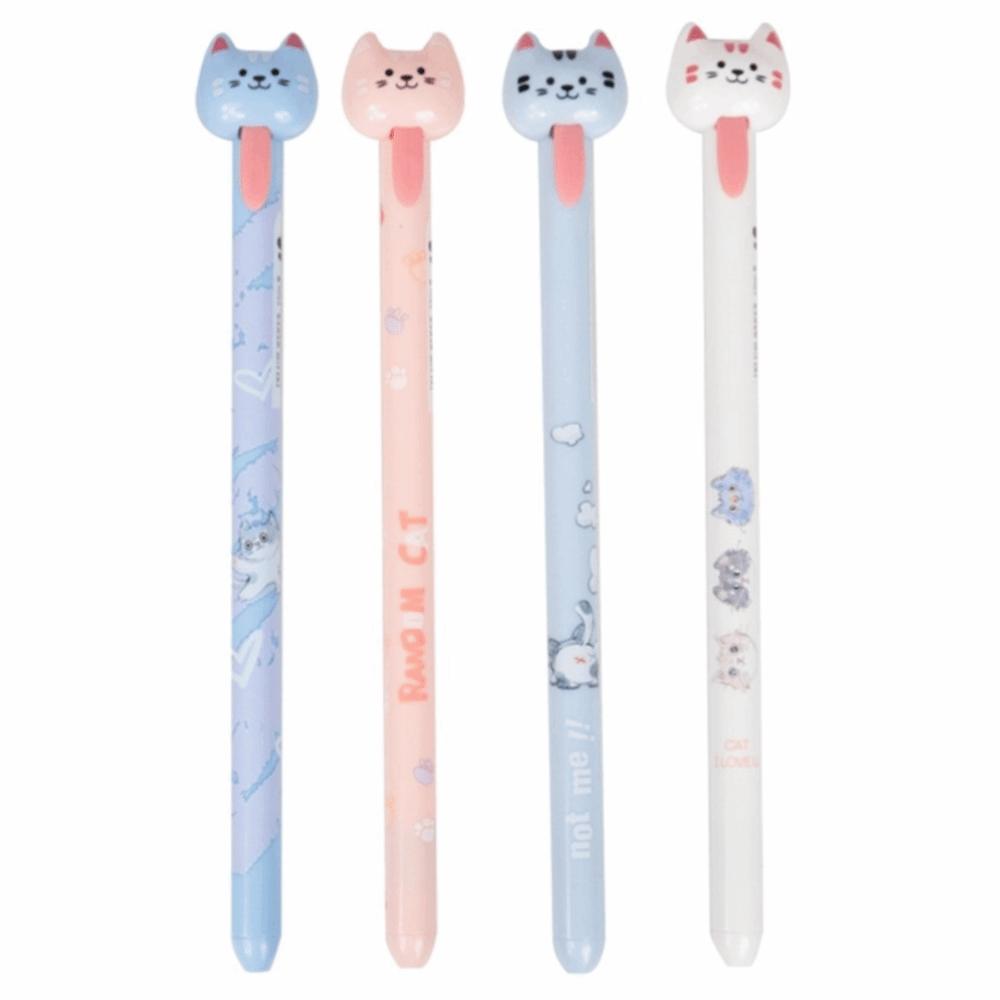 Quick-Drying Writing Pens Cat and Dog Stationery Pens Fun Writing Gel Pens Children Gift
