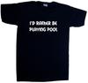 I'd Rather Be Playing Pool V-Neck T-Shirt