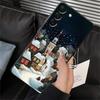 Hülle für Samsung Galaxy A20 A13 A04 A50 A06 A40 A16 A30 A15 A70 A10 A12 A17 A05 Schwarz Weiche Handyhülle Winter Schnee Weihnachten