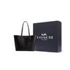 Coach Polished Pebble Leather Tote Bag, Shopping Bag, Shoulder Bag Large Women's Black CU056-B4BK