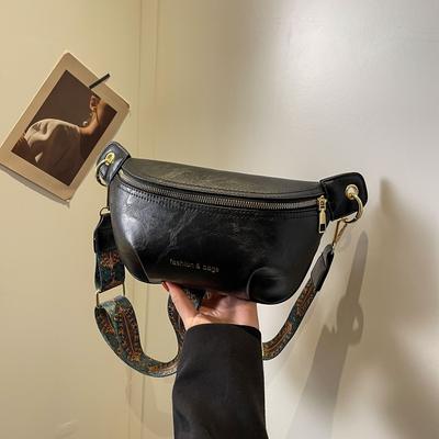 PU Zipper Waist Packs for Ladies Female Crossbody Bags Sense Advanced Brand Free Shipping On Sale