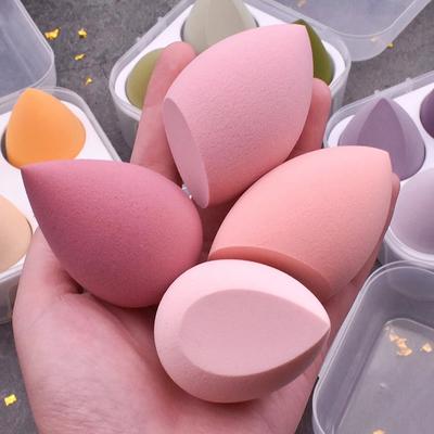 4 Adet Güzellik Yumurta Makyaj Blender Kozmetik Puf Makyaj Sünger Yastık Vakıf Pudra Sünger Güzellik Aracı Kadın Makyaj Aksesuarları Kutusu Ile