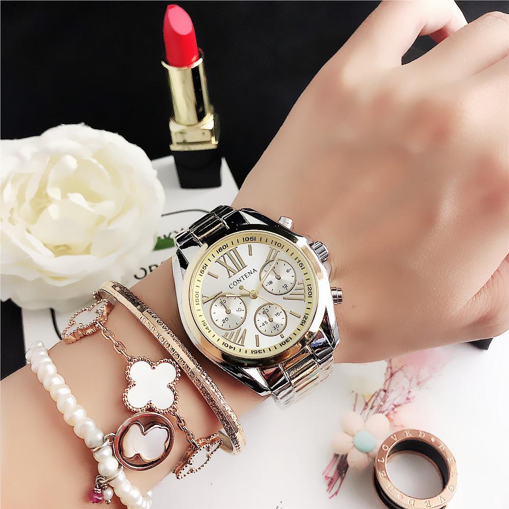 CONTENA New Luxury Brand Quartz Women's Watch Ladies Fashion Watch Women Wristwatches Female Clock Relogio Feminino Masculino