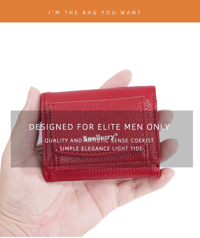 Women's Baellerry Japanese High-End Tri-Fold Wallet & Coin Purse