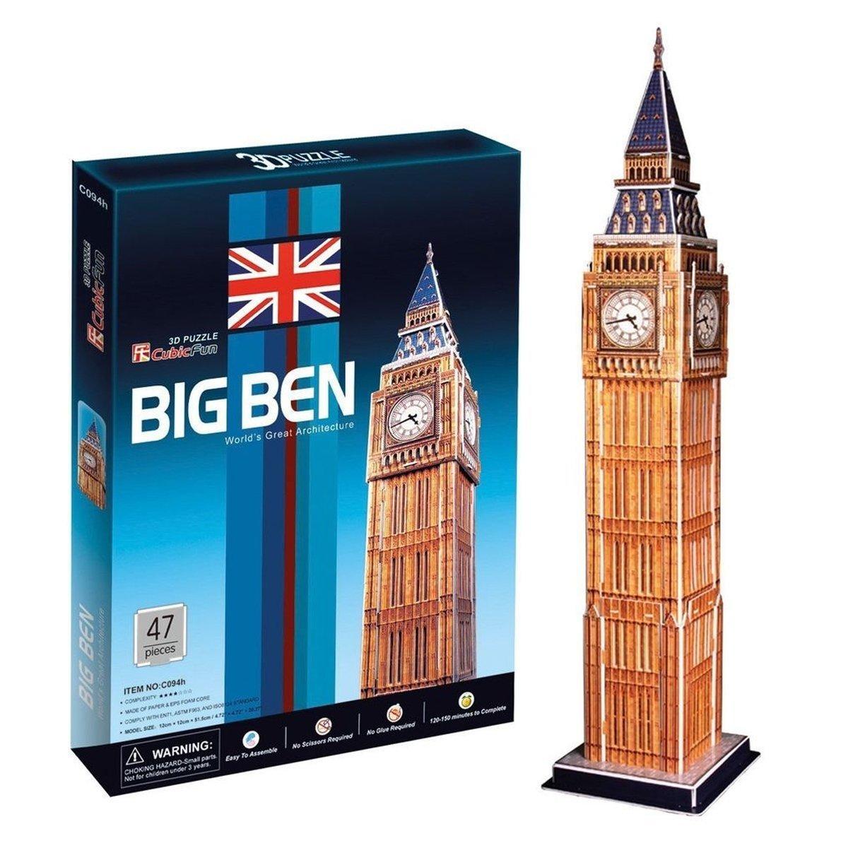 

C094H Cubic Fun Big Ben 47 Parça 3 Boyutlu Puzzle