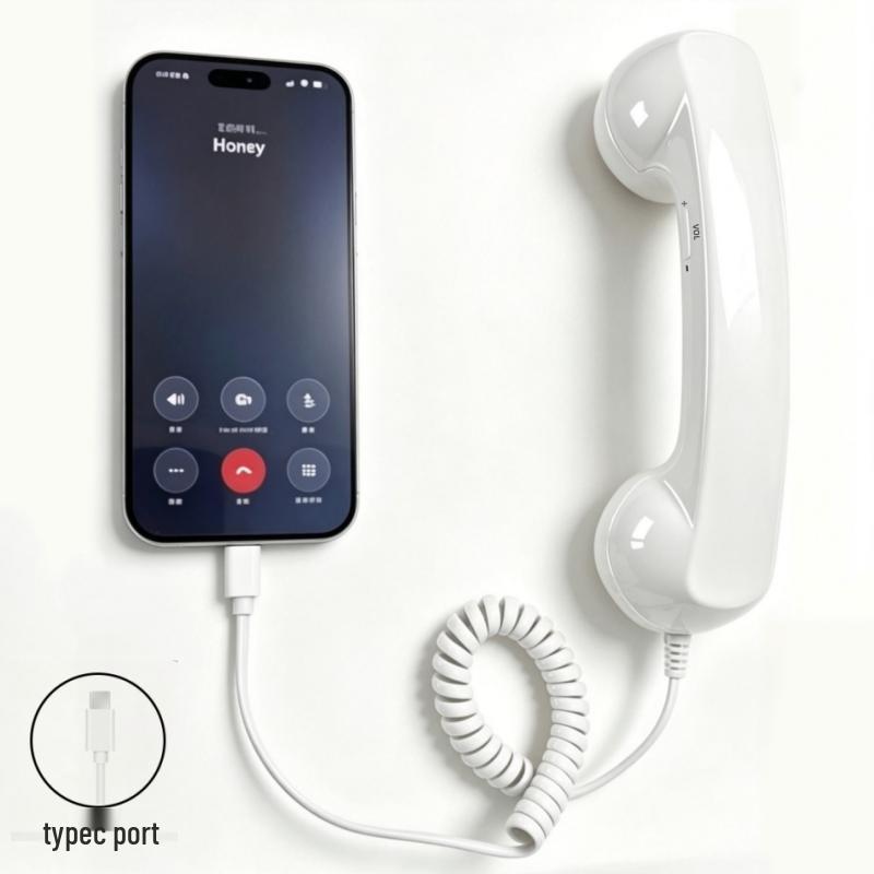 Microfono Auricolare Telefonico Grande Anti-Radiazioni Retro Moda - Auricolare Telefonico Regalo Cool