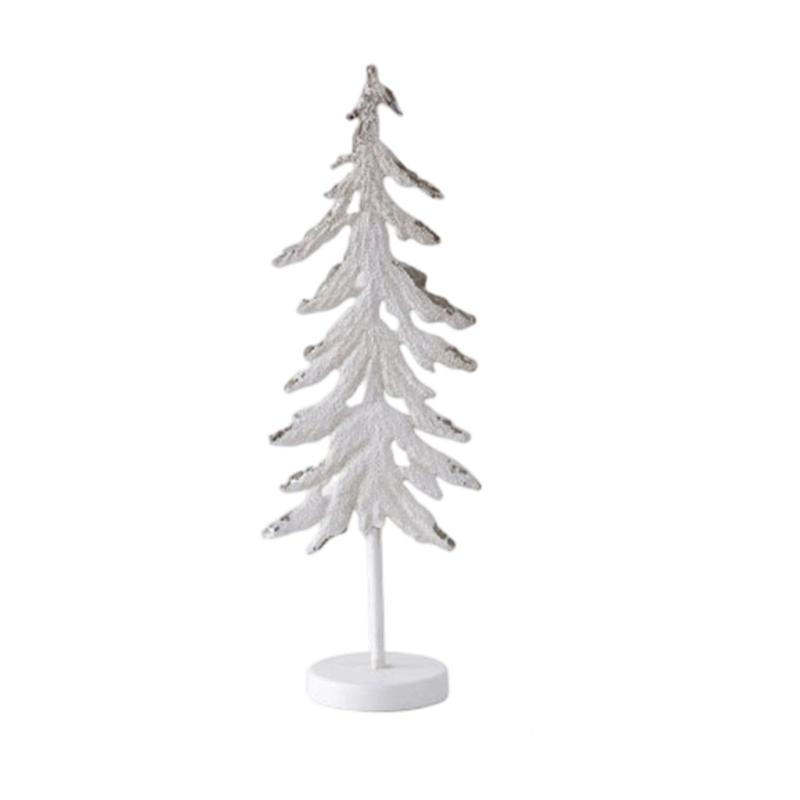 Iron And Wood Christmas Forest Sculpture Festival Seasonal Party Decoration Desktop Ornament