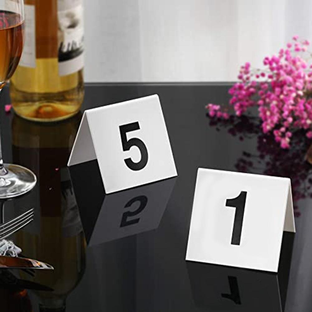 1 - 10 Table Numbering Table Number Easy To Clean Acrylic Table Tent Sign
