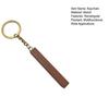 Wooden Keychain with Alloy Keyring Rectangular Pendant DIY Customization Painting Engraving Hot Stamping Key Chain Tags Bag Charm