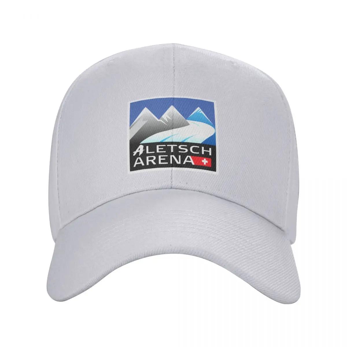

Aletsch Arena Swiss Ski resort Riederalp Bettmeralp Fiesch Eggishorn Baseball Cap golf hat genuine black Mens Women s