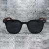 2024 HD Anti-UV Sunglasses with Metal Studs & Wood Grain Arms for Men & Women.