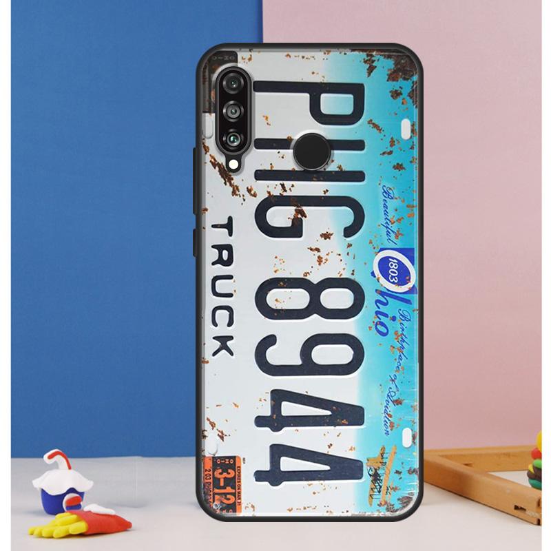 

Retro Funny License Plate Case For Huawei Nova Y73 Y72 Y70 Y90 Y60 Y61 Y91 12s 12i 11i 8i 9 10 SE P30 P40 Lite P60 Pro Huawei Nova Y60
