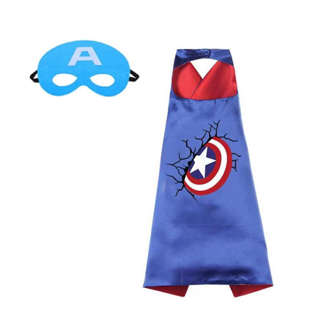 

birthday Gifts Superhero Capes for Boy girl Cartoon Dress Up Costumes Party Supplies Easter halloween cape cloak as the picture-70cmX70cm