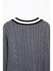 European & American Style Pocket V-neck Cable Knit Cardigan - Women's Spring 2025 Collection