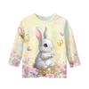 Print Tops For Youth Girls 5-16 Years Round Neck 3/4 Sleeves T-Shirts Trendy Tops Outfit Tees