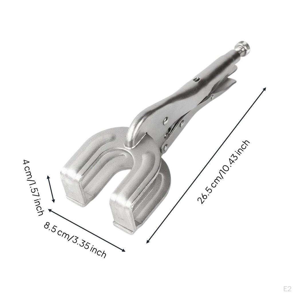 U Jaw Locking Pliers Heavy Duty Flat Grip Hand Tool for Industrial, Metalworking