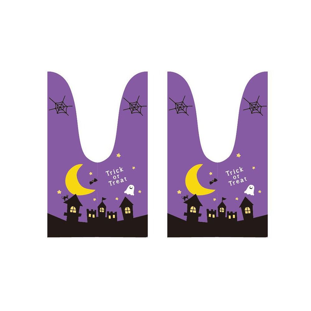 Cartoon Pattern Halloween Goodie Bags Colorful Snacks Bag Halloween Treat Bags  Party Supplies