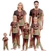 Bedrucktes Süßes Familien-Set Pyjamas Hauskleidung Familie Kurzarm-Oberteil Hose Set