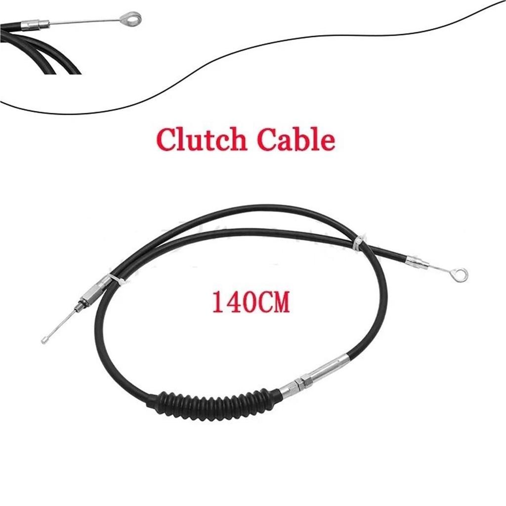 Motorcycle Parking Brake Kit Brake Levers Set Throttle Cable Wire Clutch Line Fit Harley