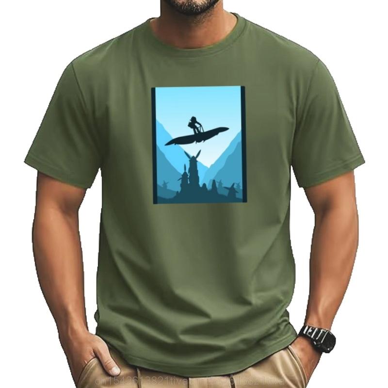 Princess Of The Valley Minimalist Travel Style Anime Art Tshirt For A Boy Shirts Men Graphic