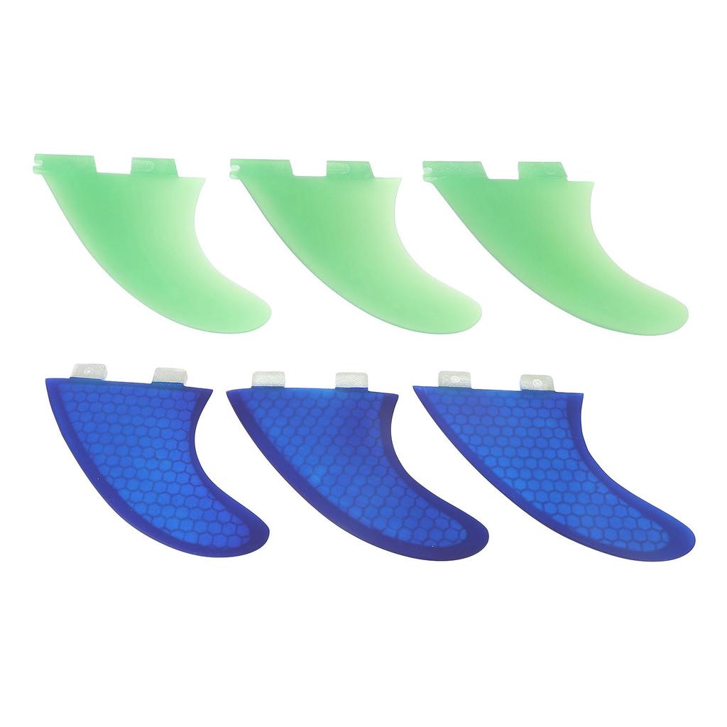 3PCS Surfboard Thruster Fins Fiberglass Fishtail Surfboard Fin Replacement for FCS1